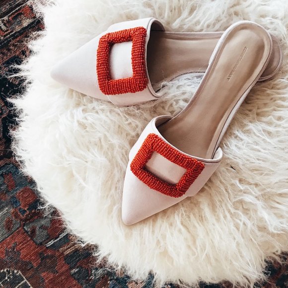 Something Navy Shoes - [SOMETHING NAVY] Portia Buckle Mule